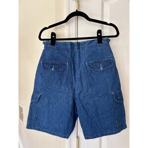 Polo by RALPH LAUREN Blue Denim Cooper Short Cotton waist 28 cargo pockets